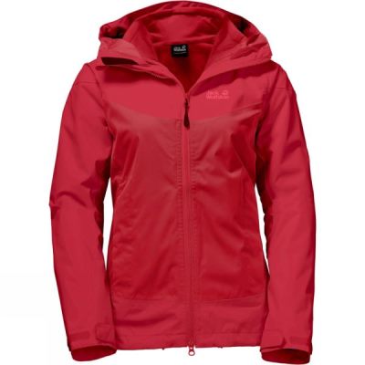 Chaquetas Jack Wolfskin North Ridge 3-in-1 Mujer Rojas - Chile JIR824907